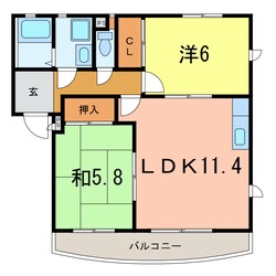 タウニー南斗の物件間取画像